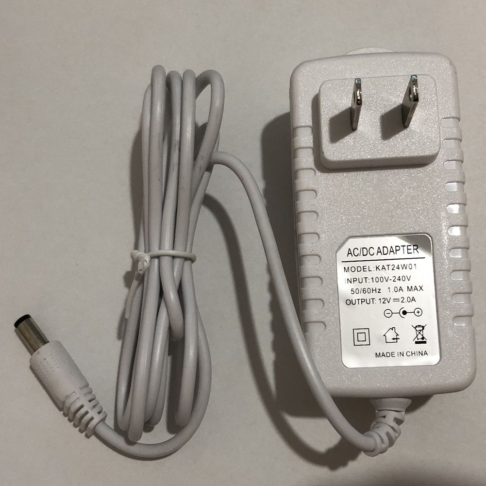 Yfashion AC/DC Adaptor 100V-240V Input 12V Output Wall Light Power Adapter for agonal Lamp ABS Shell Safe Plug