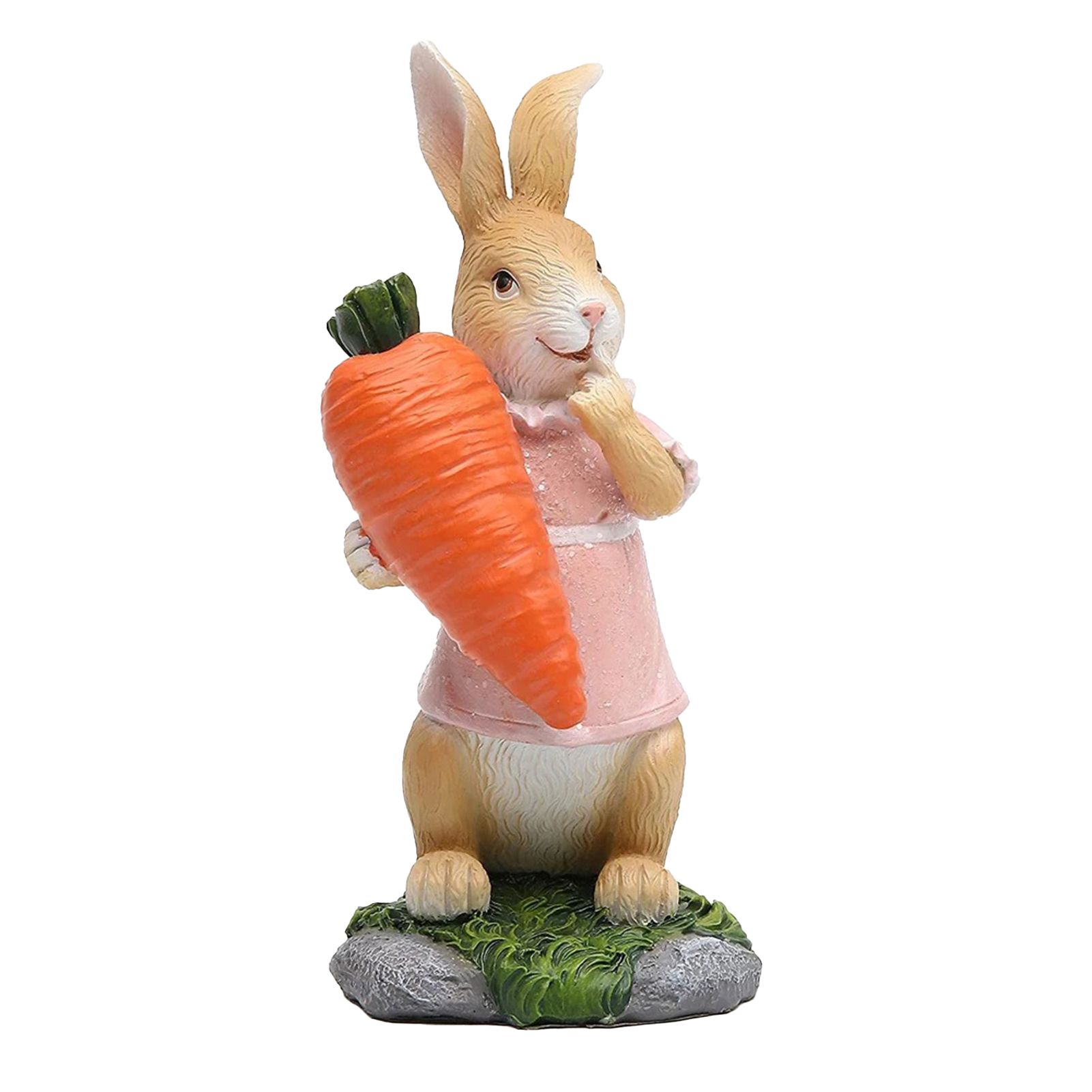 Rabbit Sculpture Clear Carved Vivid Appearance Bunny Ornament