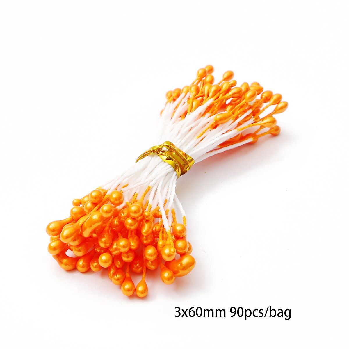 6-288pcs Orange Mixed Hybrid Artificial Flower Cherry Stamen Berries Bundle DIY Christmas Wedding Cake Gift Box Wreaths Decor