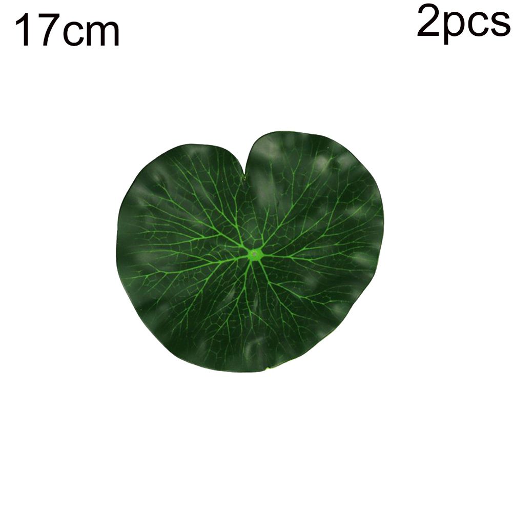 2Pcs Artificial Floating Lotus Leaves Fake Foliage Garden Pond l Decor