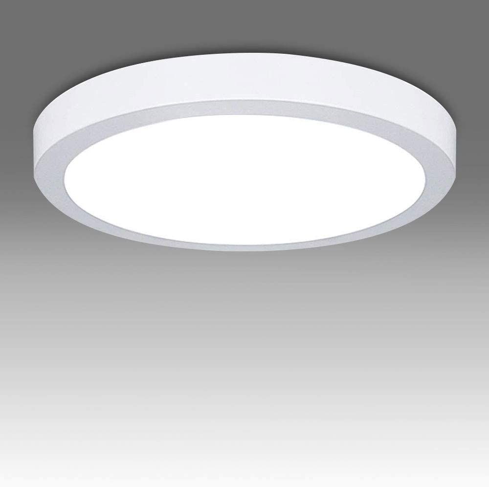 12W LED White Body Round Surface Mount Ceiling Panel 12 inchi