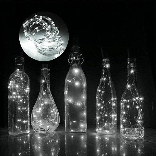 Bottle Lights String Fairy Light Cork Copper Wire String LED Garland Christmas LED Lights Festival Party Wedding Decartiaon--Red--3box-30pcs