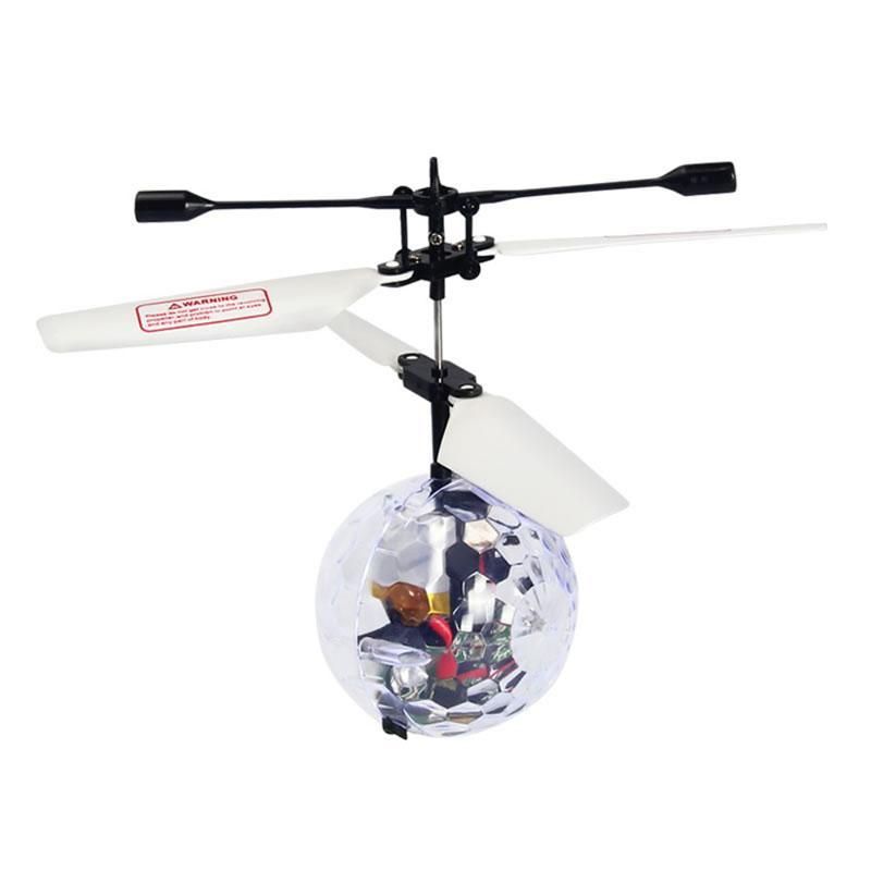 Kid's Flying Ball Luminous Flight Balls Electronic Intelligent Induction Toys LED Light Mini Helicopter