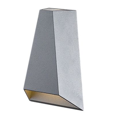 Small Wall Lamp Lights LED Lighting 8W Night Light 3000K Up and Down Sconces for Indoor Bedroom Living Room Hotel,Gray