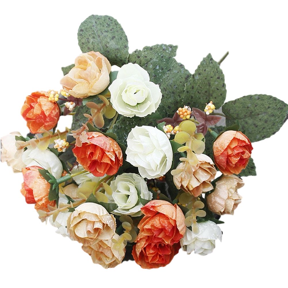 1Pc Artificial Flower Rose DIY Garden Party Home Wedding Holiday Craft Decor