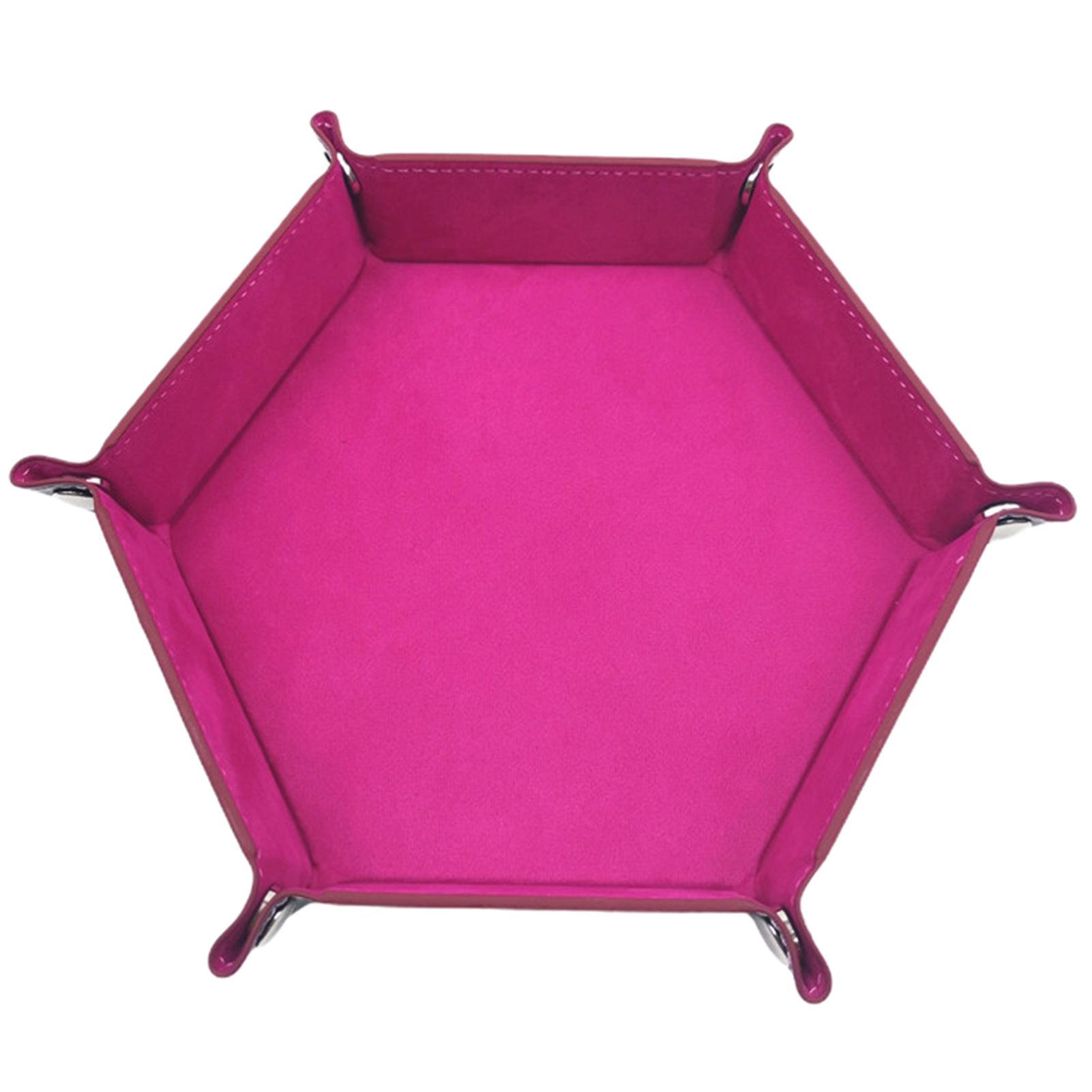 Sundries Container Foldable Hexagon Collapsible Storage Tray
