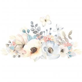 S Adhesive Flower Branch Bird Removable Wall Sticker Bkground Decal Decor
