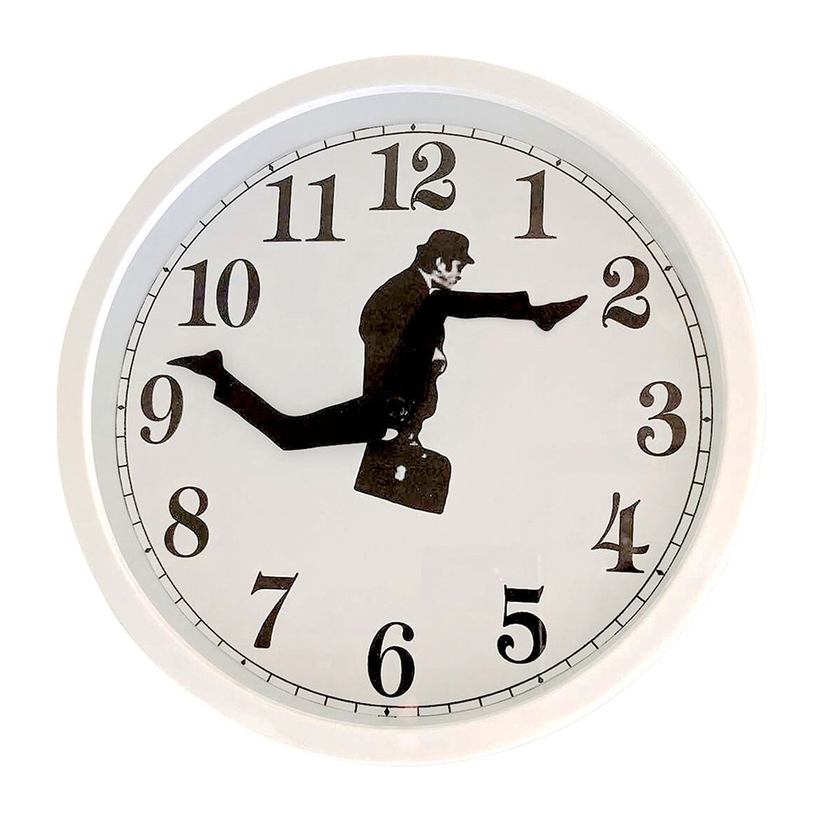 Clock Clear Pattern Interesting Novelty Silly Walks Clock