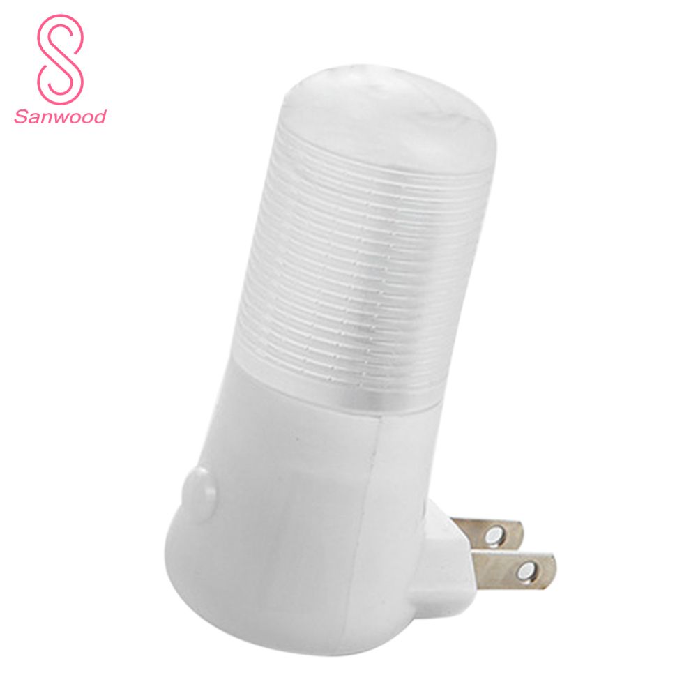 3W Wall Socket Plugged in 4 LEDs Night Light Bedside Lamp with On/Off Switch