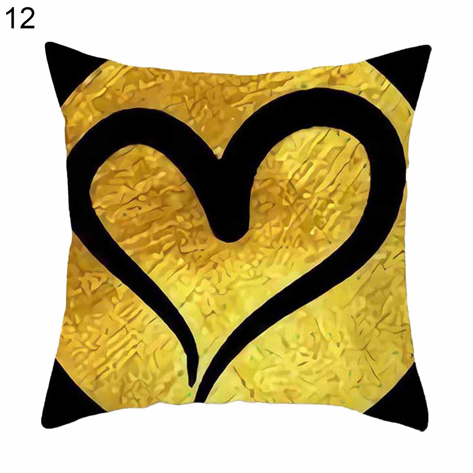low Sham Breathable Removable Geometric Printed Cushion Throw Cover