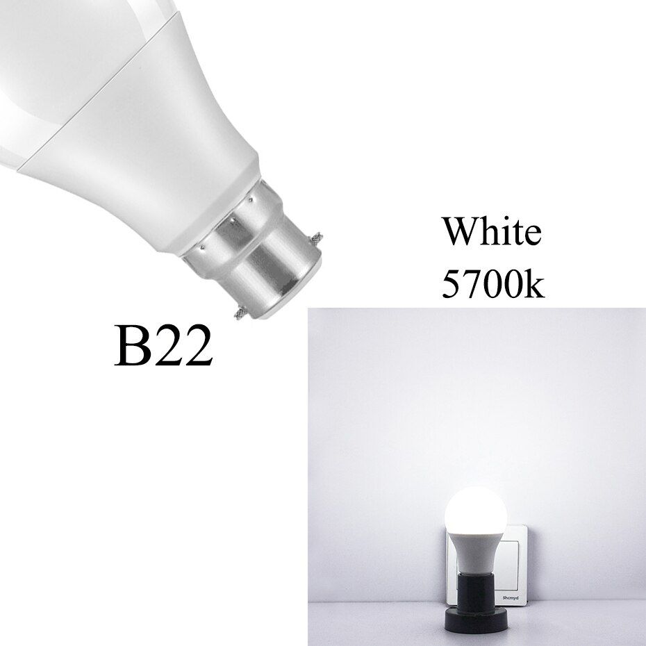 Led Sensor Lamp 220V 110V Dusk to Dawn Light Bulb E27 B22 IP44 Auto ON/OFF with Sensor Smart Light Bulb 10W 15W Day Night Light