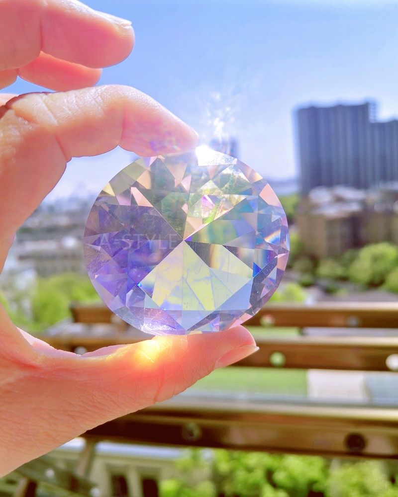 50mm Color Crystal  Glass Paperweight Decorative Glass DiamoHome Decoration Accessories Wedding Gifts