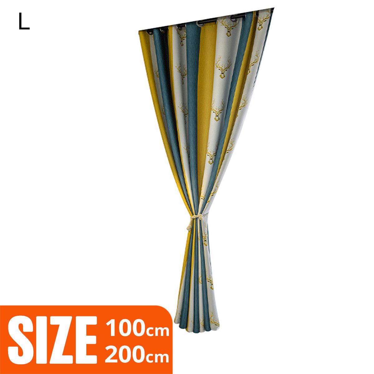 Curtains Drapes Retro Light Filtering Polyester Living Room Decor Window Treatments for Home