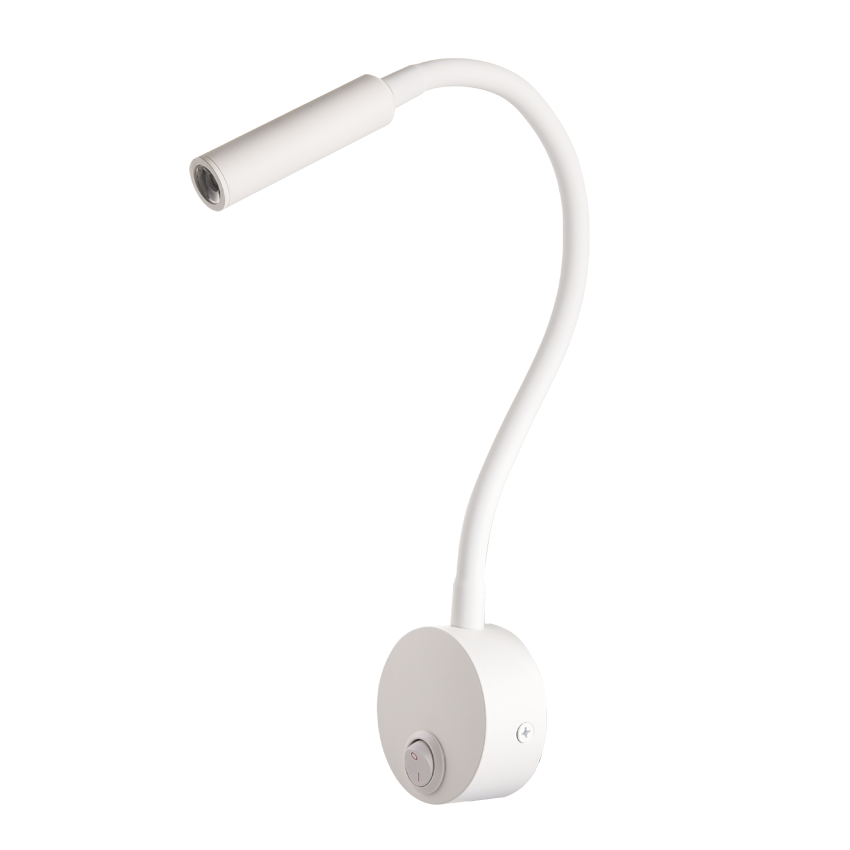 LED Wall lamp 3W Modern Bedroom Bedside Reading Study Book Lamp Black  Light Body wall light EU US Plug Cord