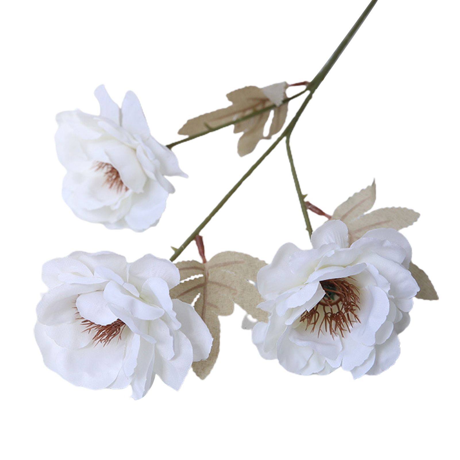 1Pc Simulation Gardenia DIY Wide Application Faux Silk Flower Eye-catching Smooth Artificial Flower for Wedding