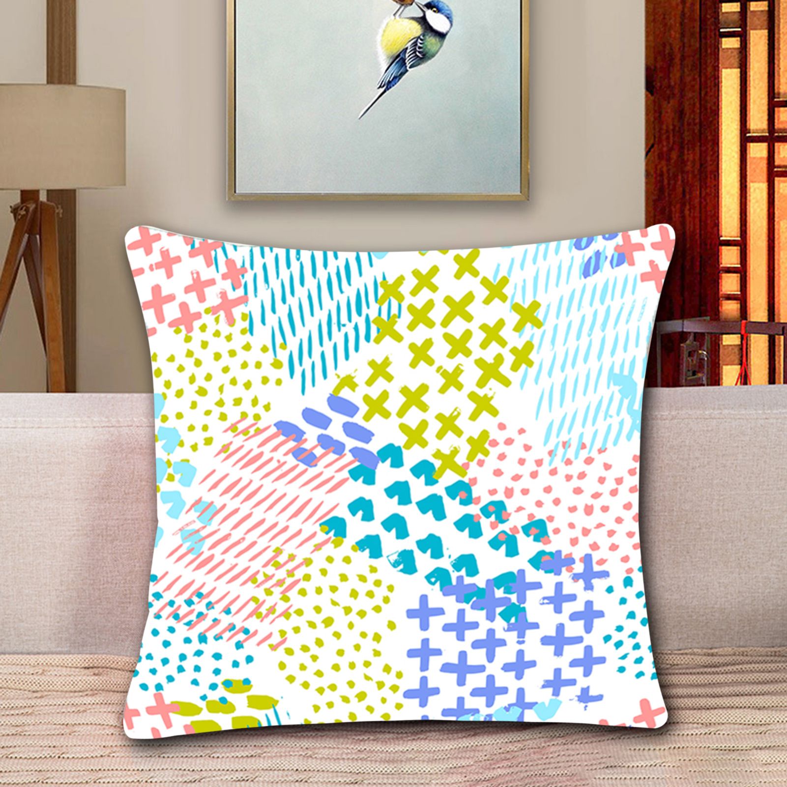 low Case Shrink Resistant ic Printed Cushion Throw Case