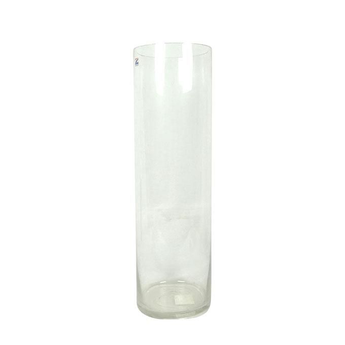 Cylinder Glass Vase/Floor Stand Vase Transparent Made By Glass Vase Height 20 Inch & Wide 6 Inch