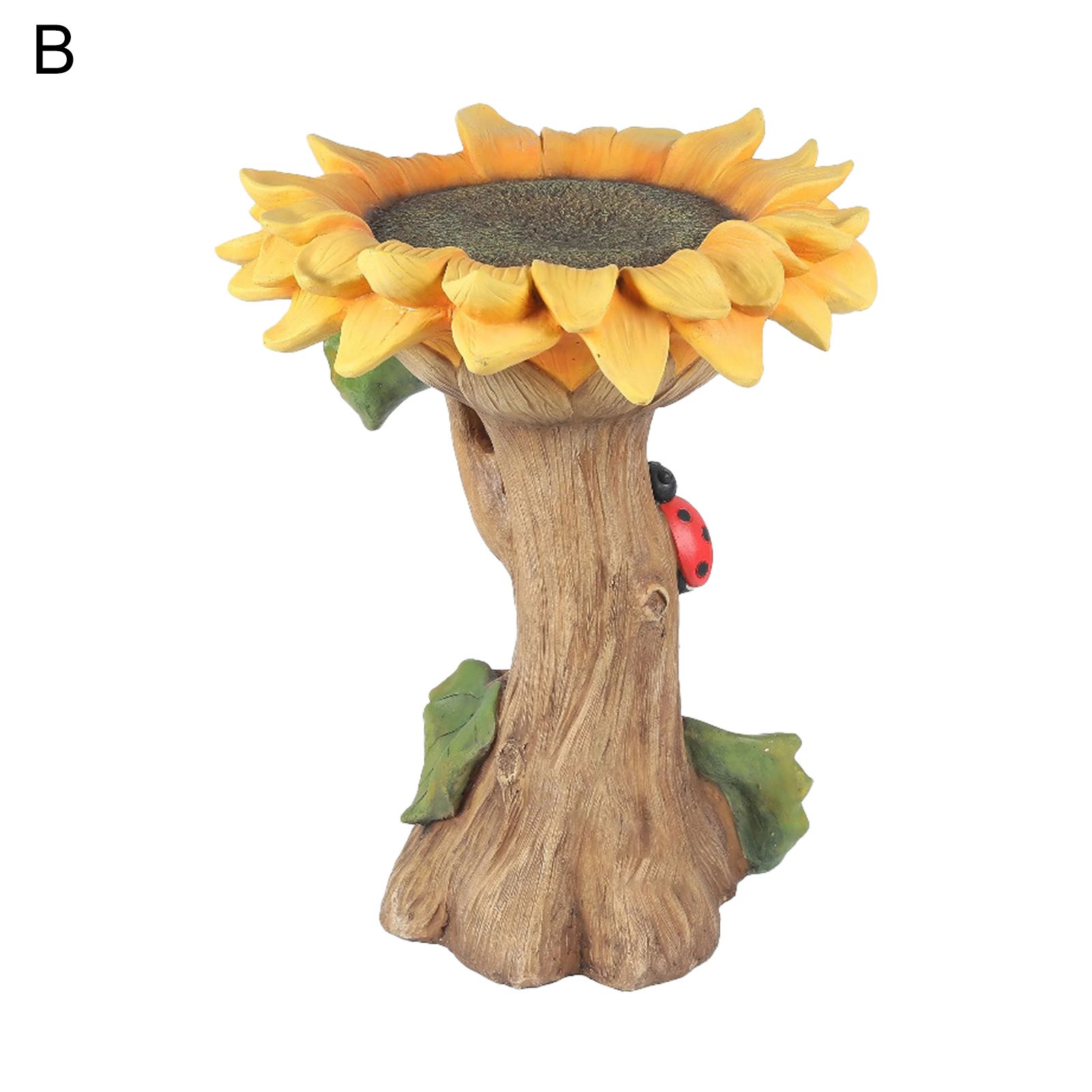 Bird Drinking Ornament Flat Bottom Adding Vitality Bird Drinking