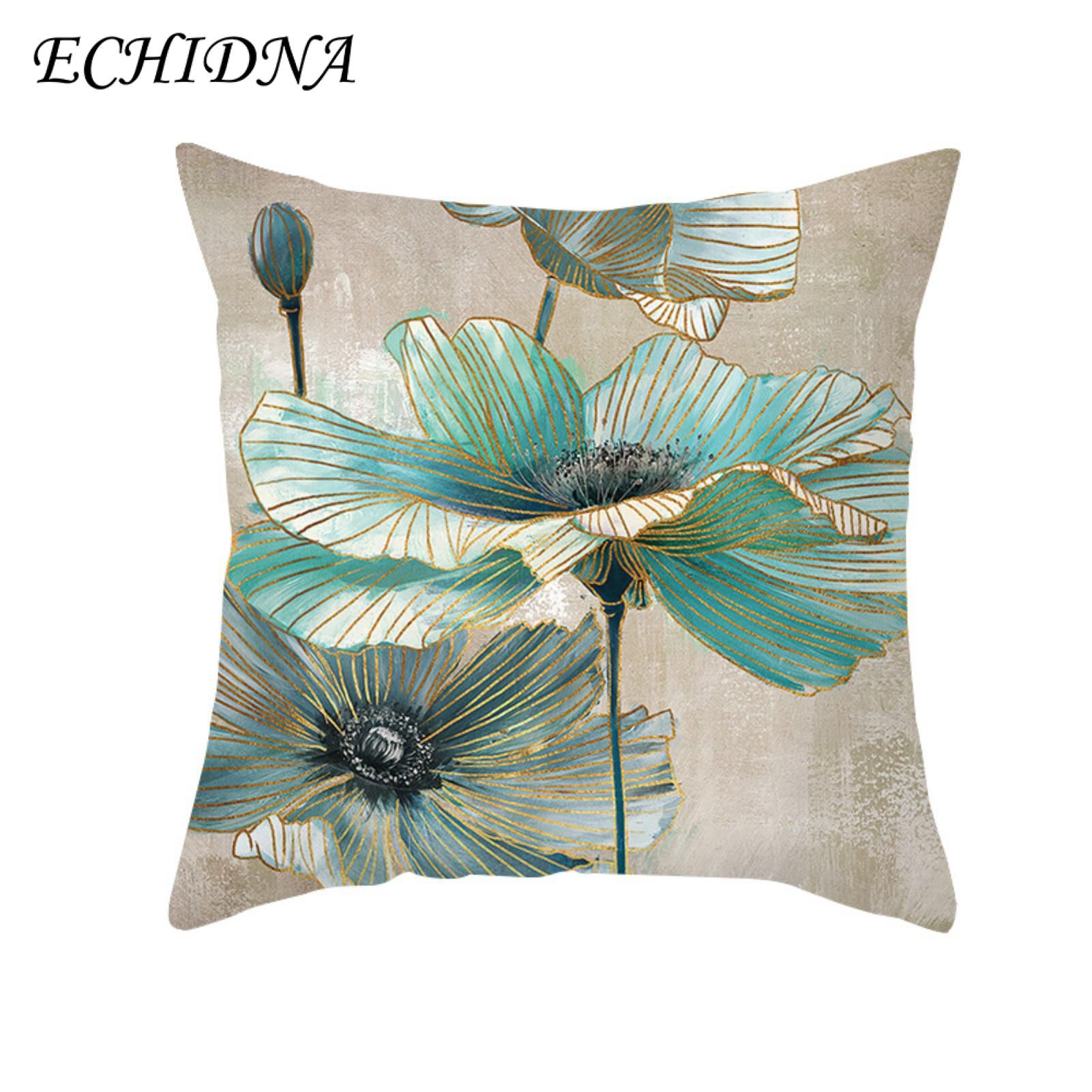 Cushion Slipcover Stain Repellent Machine Washable Ginkgo Biloba Pillow Sham