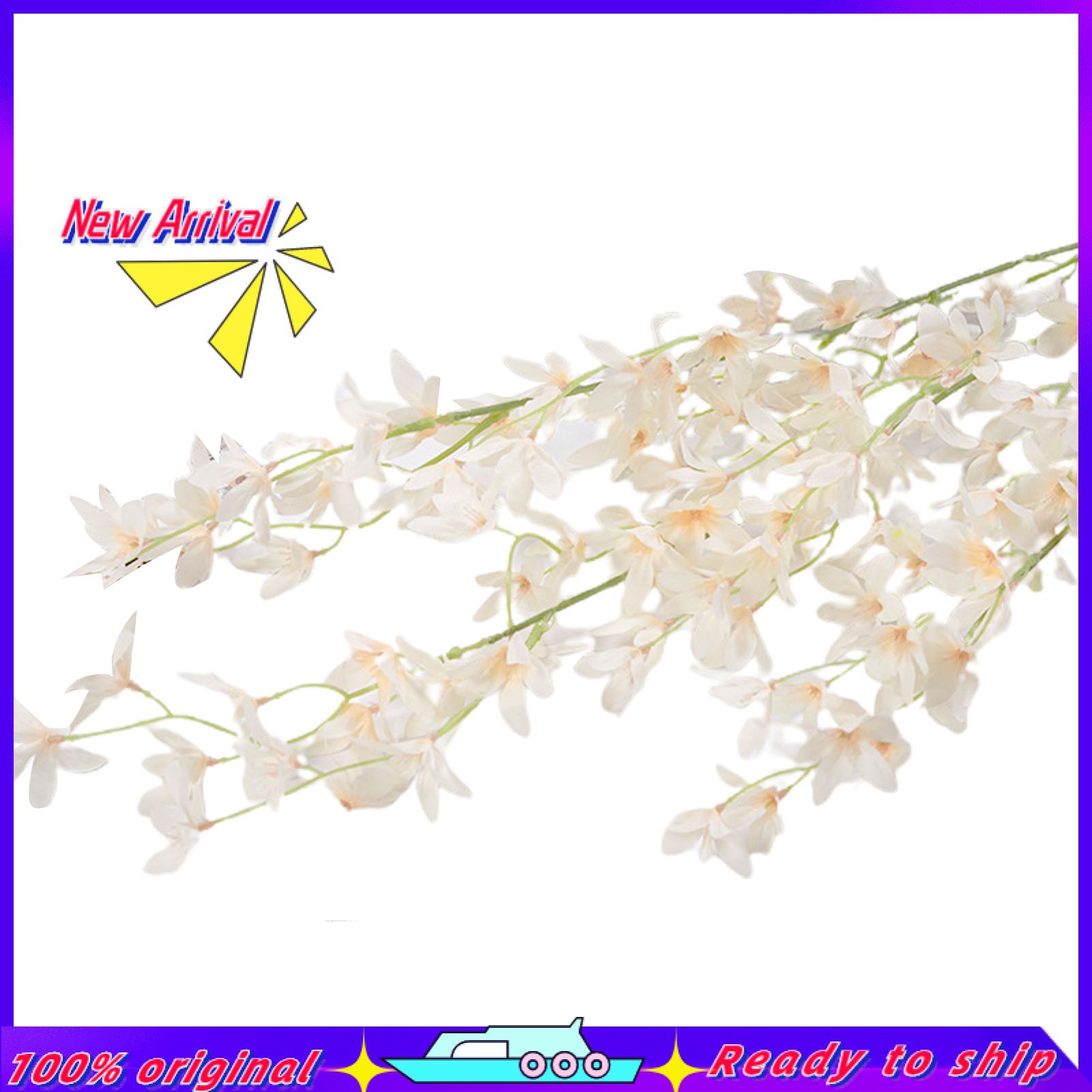 Beautiful Artificial Flower Exquisite Faux Silk Flower Wide Application Visual Effect Simulation Oncidium for Home