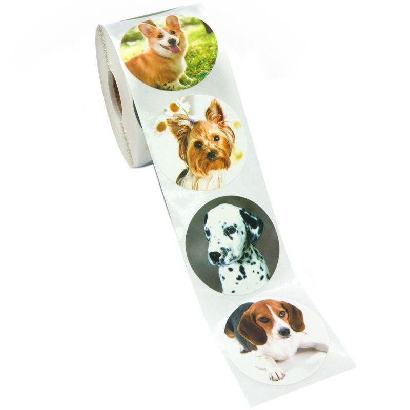 Stationery Stickers Cute Dog Sticky Paper Animal Diary Sticker for Decoration Scrapbooking of Reward of Kids Sticker
