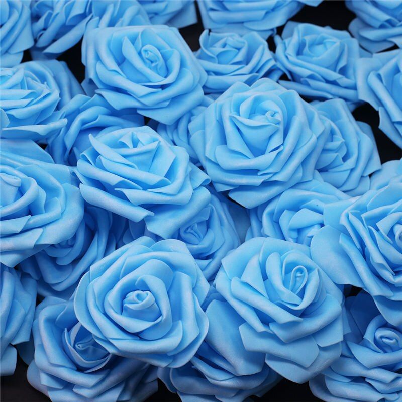 10pcs-100pcs Light Pink PE Foam Rose Flower Head Artificial Rose For Home Decorative Flower Wreaths Wedding Party DIY Decoration