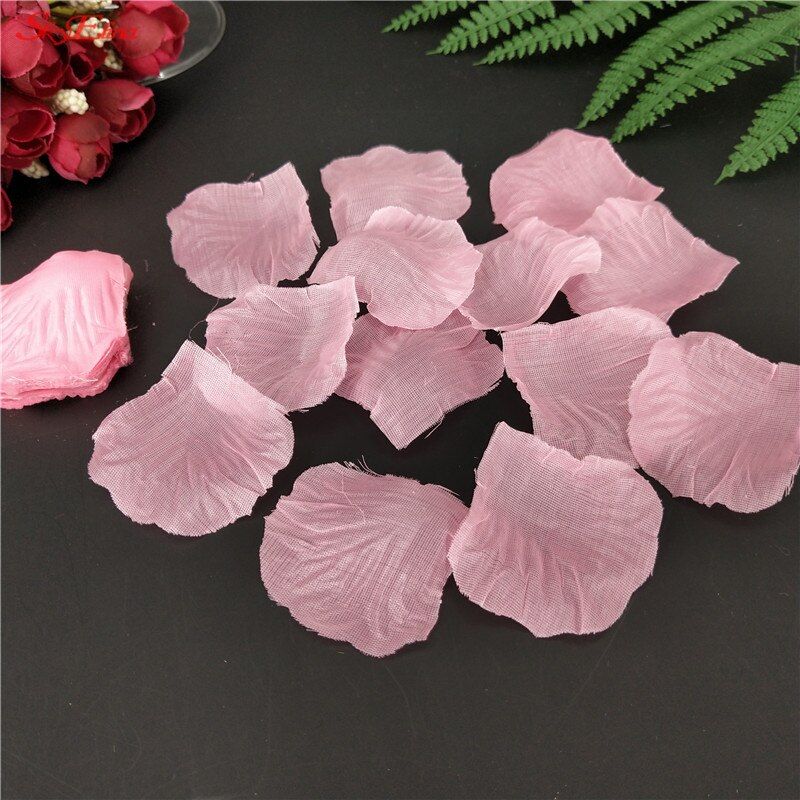 1000pcs Artificial Rose Flower Petals Silk Petalos De Rosa De Boda Wedding Decorations Artificial Petals For Christmas Decor 7Z