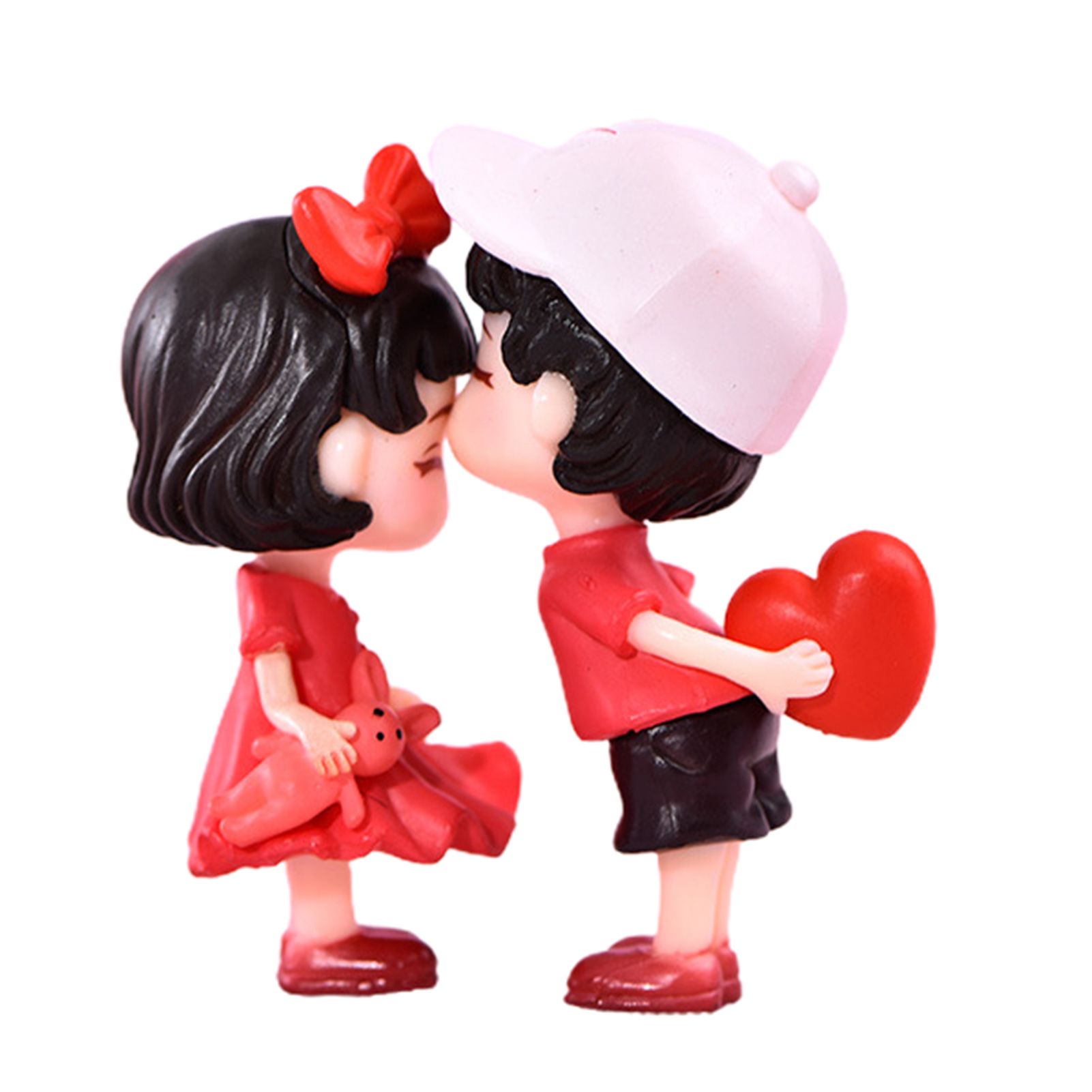 Skymountain Lovers Figurines Realistic Micro Landscape Plastic Boy Girl Statues