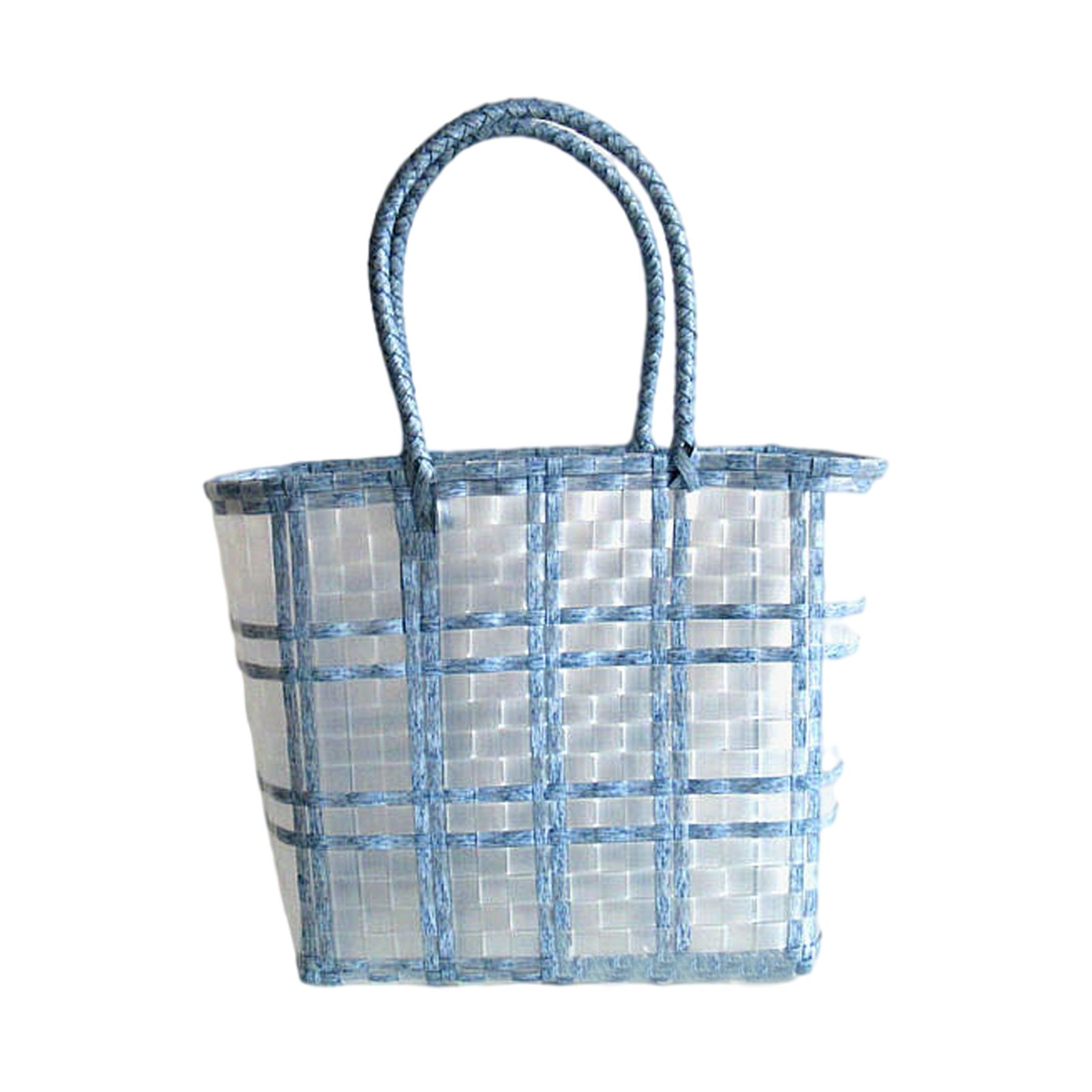 Storage Basket Transparent Braid Hand-Carrying Vegele Basket