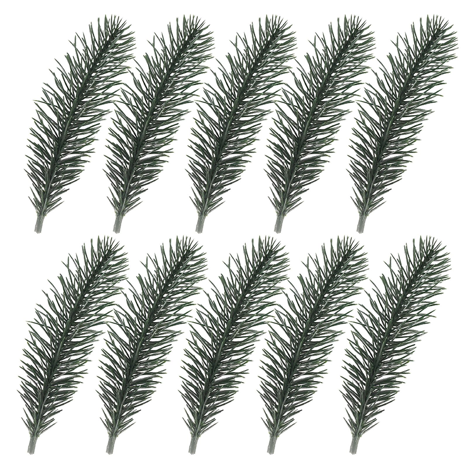 10Pcs/Set Realistic Artificial Leaves Wide Application Plastic Vivid Delicate Fake Pine Needle for Home