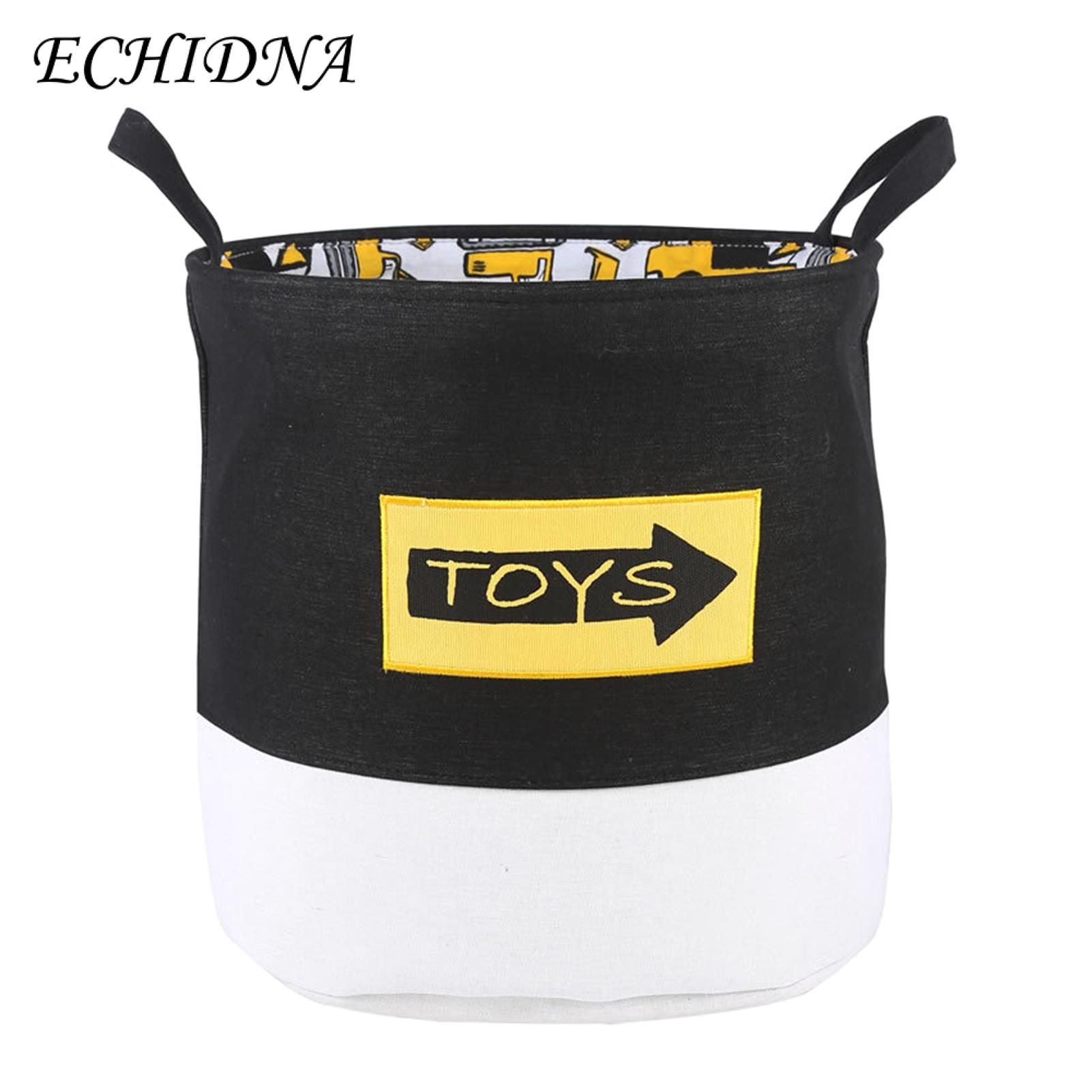 ECHIDNA Laundry Hamper Washable Cartoon Car Print Toys Laundry Hamper