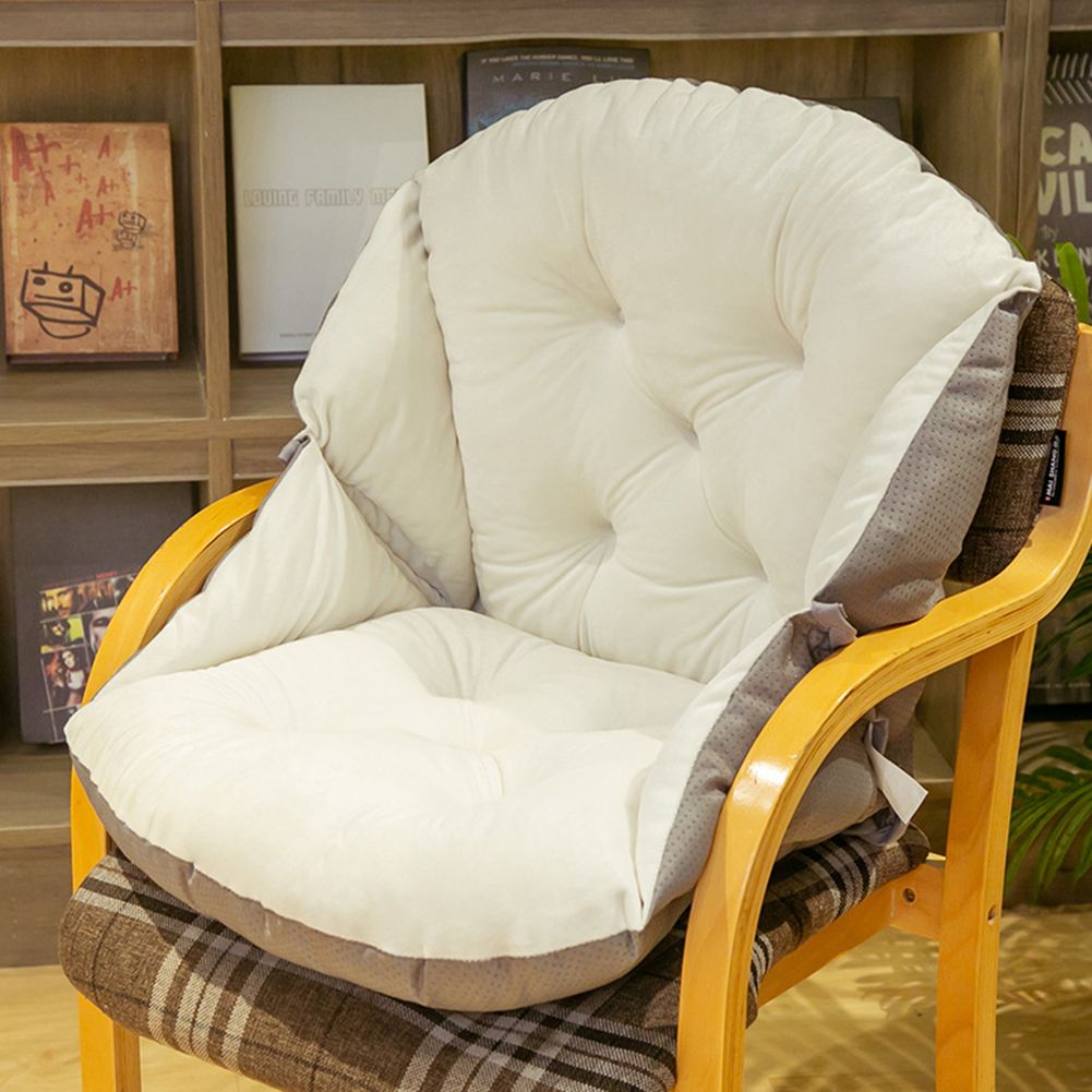 GC Crystal  Velvet Backrest Arm Chair  Cushion One-piece Office Chair Cushion Thickened Stool Cushion color