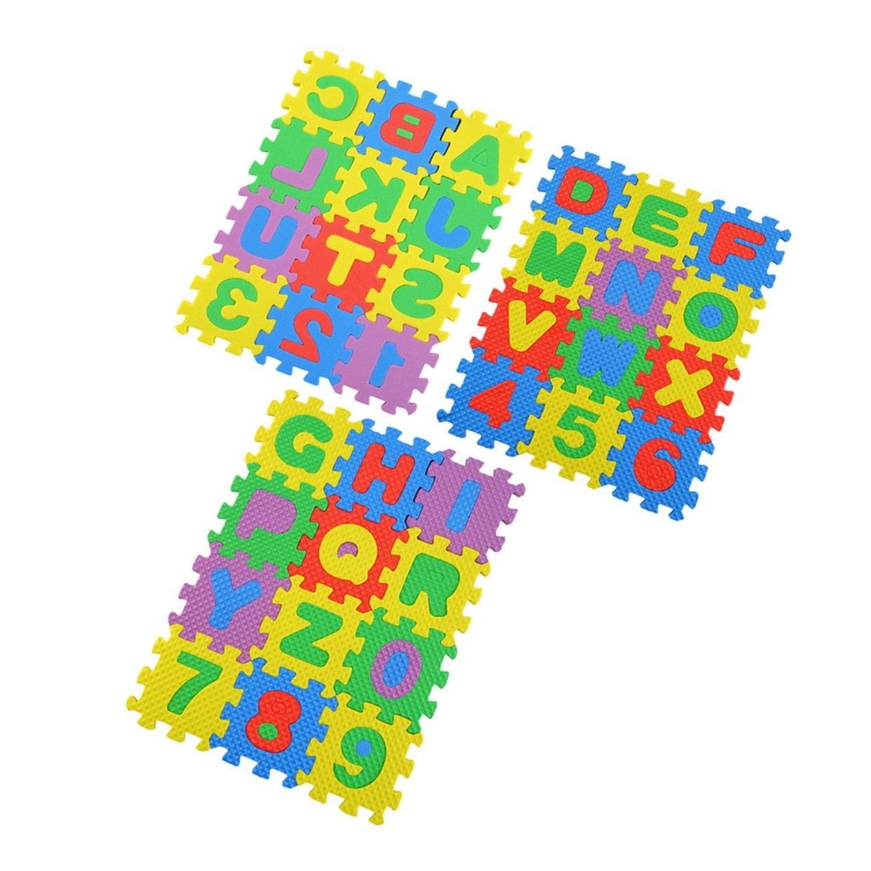 Colorful Puzzle Kid Educational Toy A-Z Alphabet Letters Numeral Foam Mat