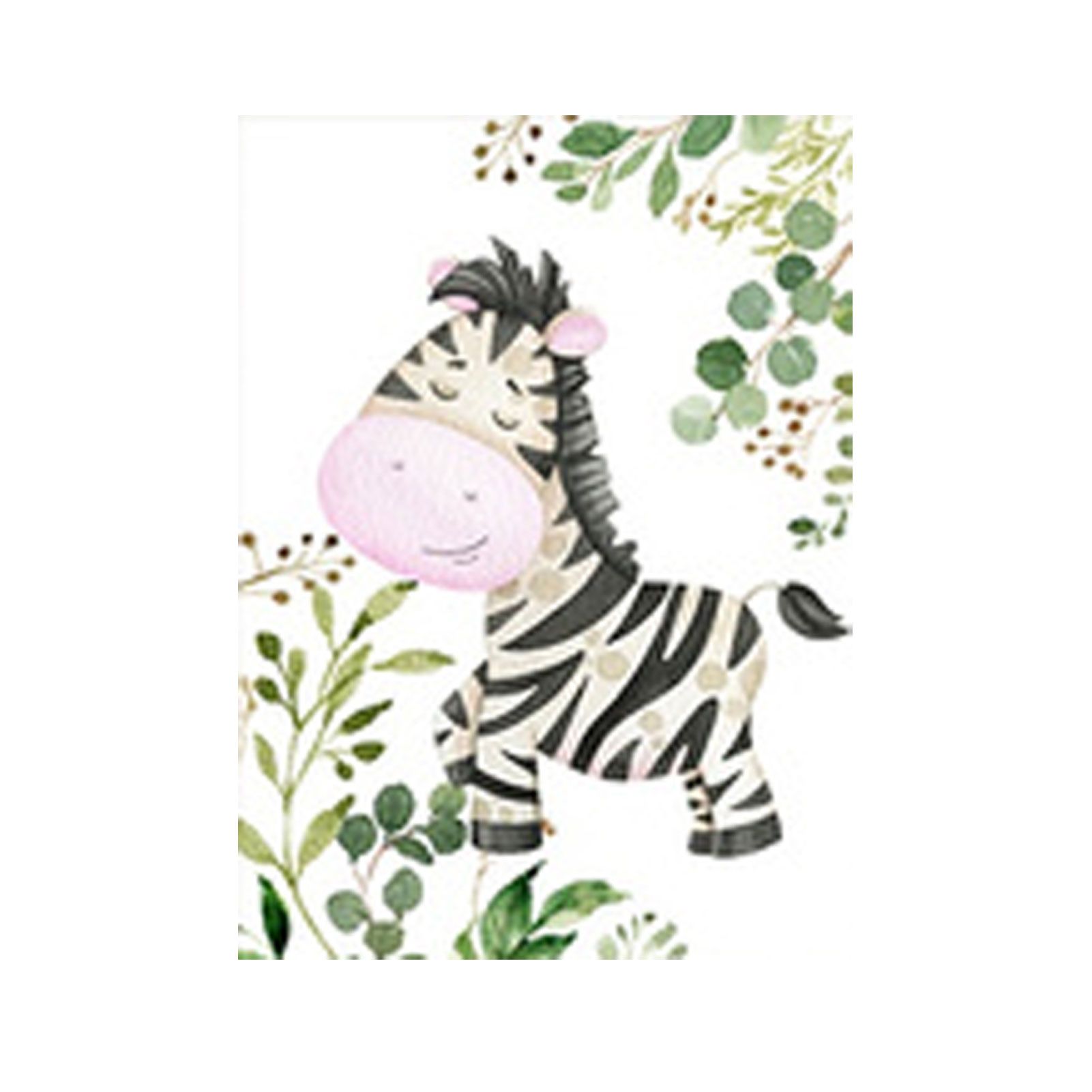 Wall Painting Cartoon Animal Pattern Wall Art Decor Fabric Nursery Kids Room Frameless Picture for Home