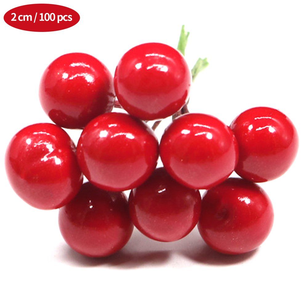 100PCS Diy Handmade Ball Berry  Bubble Fruit Cherry Accessories