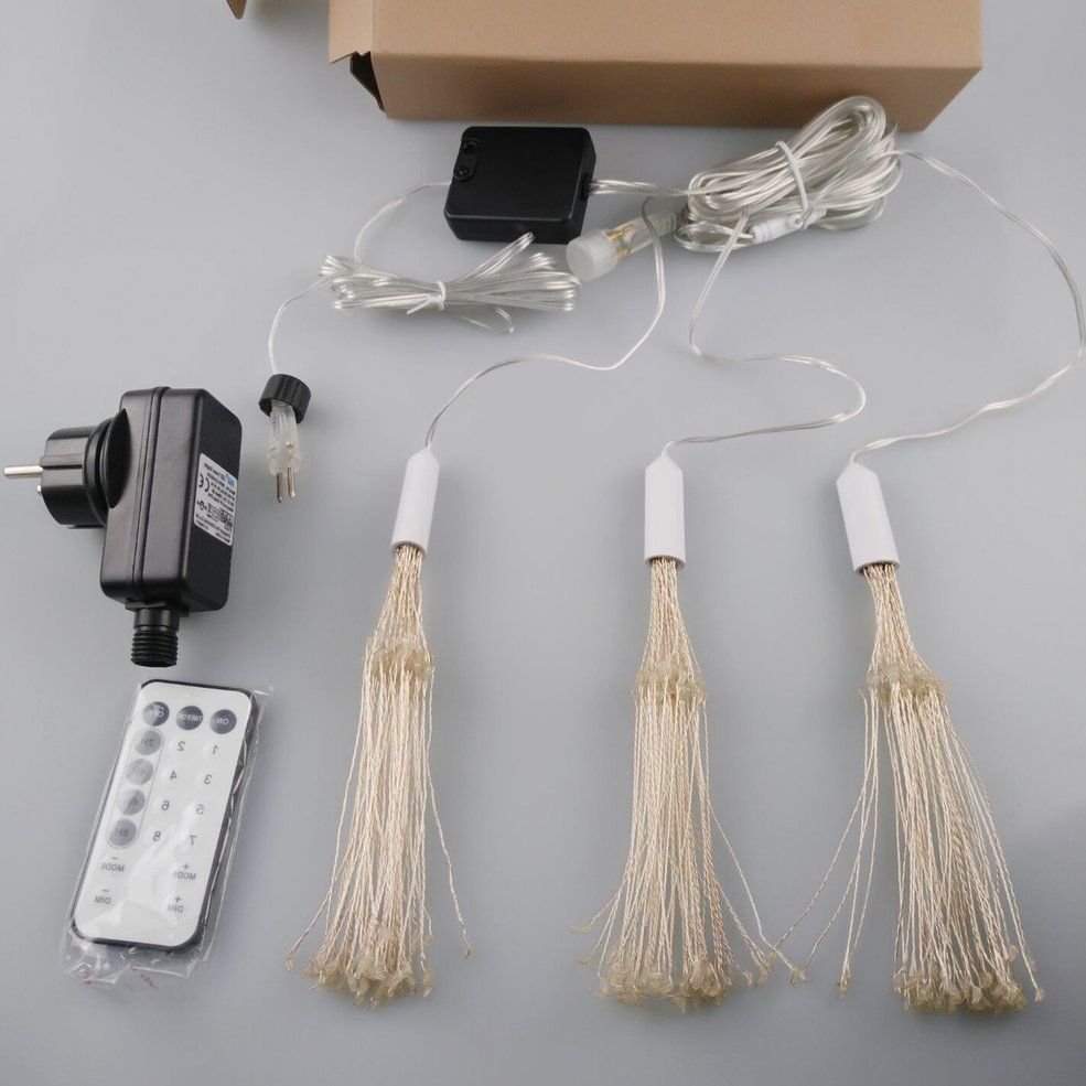 Curtain explosion lights Hanging 300 Led Light String Explosion Lamp-Warm White