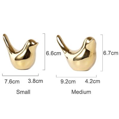 Bird Figurine 4 Sizes Nordic Ceramic  Statue jewelry Home Decoration Living Room Table Decoration