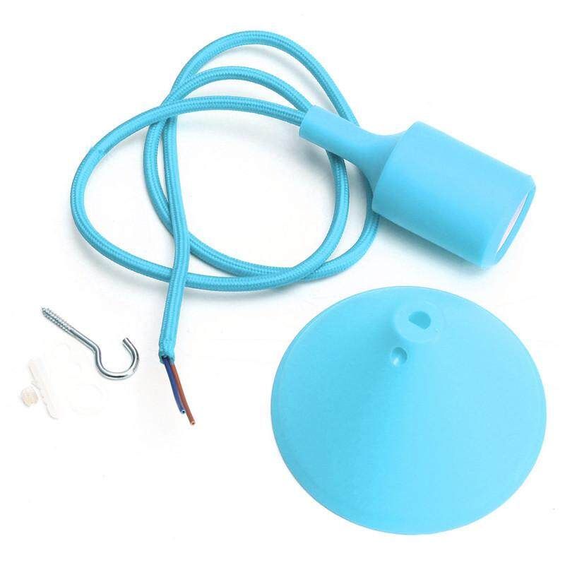 E27/E26 Home Silicone Ceiling Fixture Pendant Lamp Light Bulb Holder Socket DIY