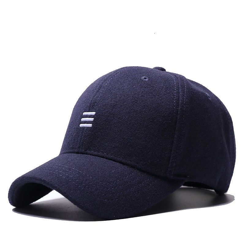 Dad Winter Male Warm Felt Cap Man Big Size Wool Baseball Hats 55-60cm , 60-65cm