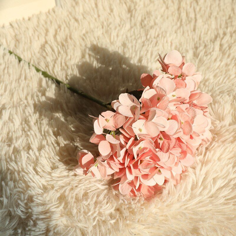 Multicolor Artificial Flower Hydrangea Branch Wedding Decoration Home Autumn Silk Plastic Flower  DIY