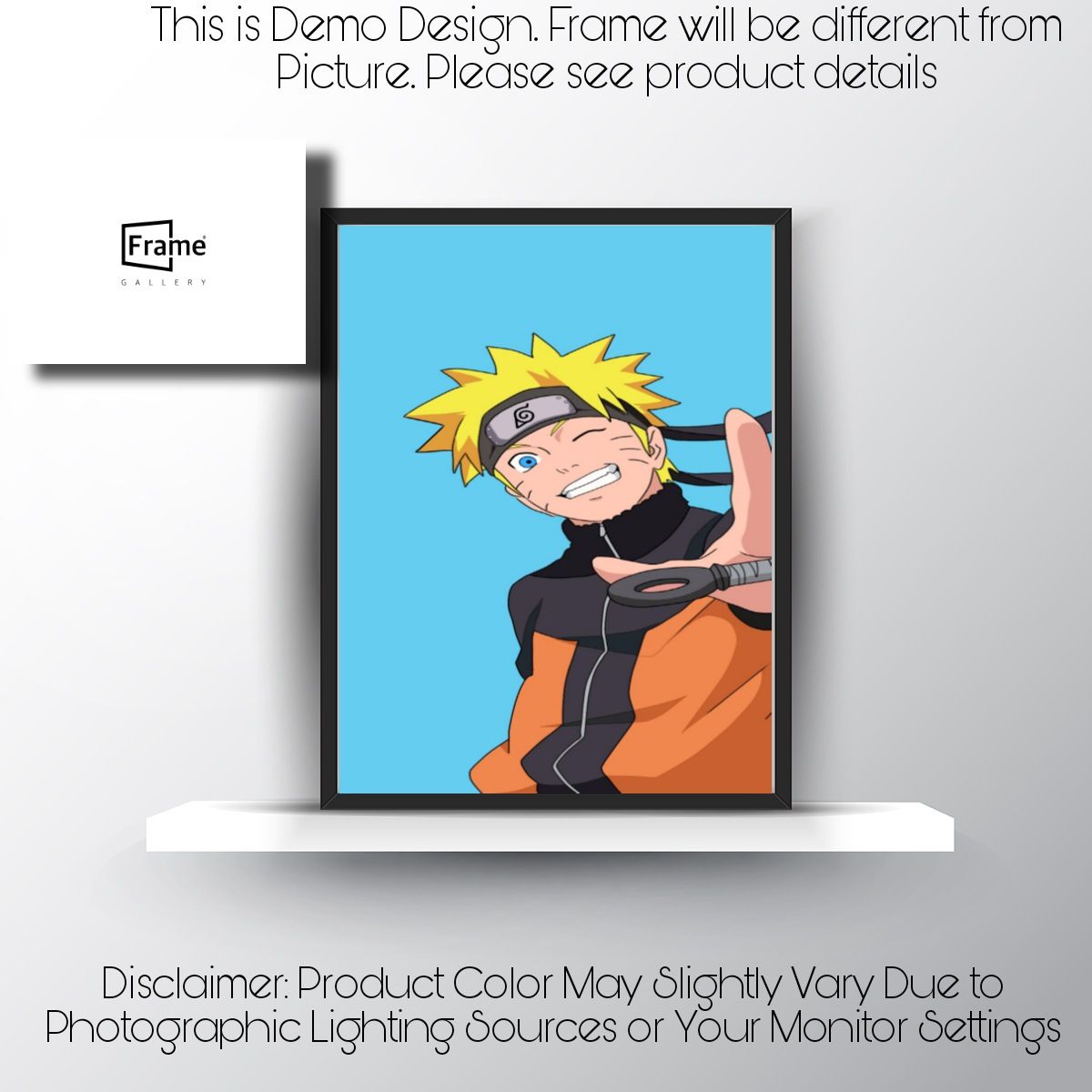 Japanese Naruto Wall Frame / Naruto Photo Frame for Home Decor