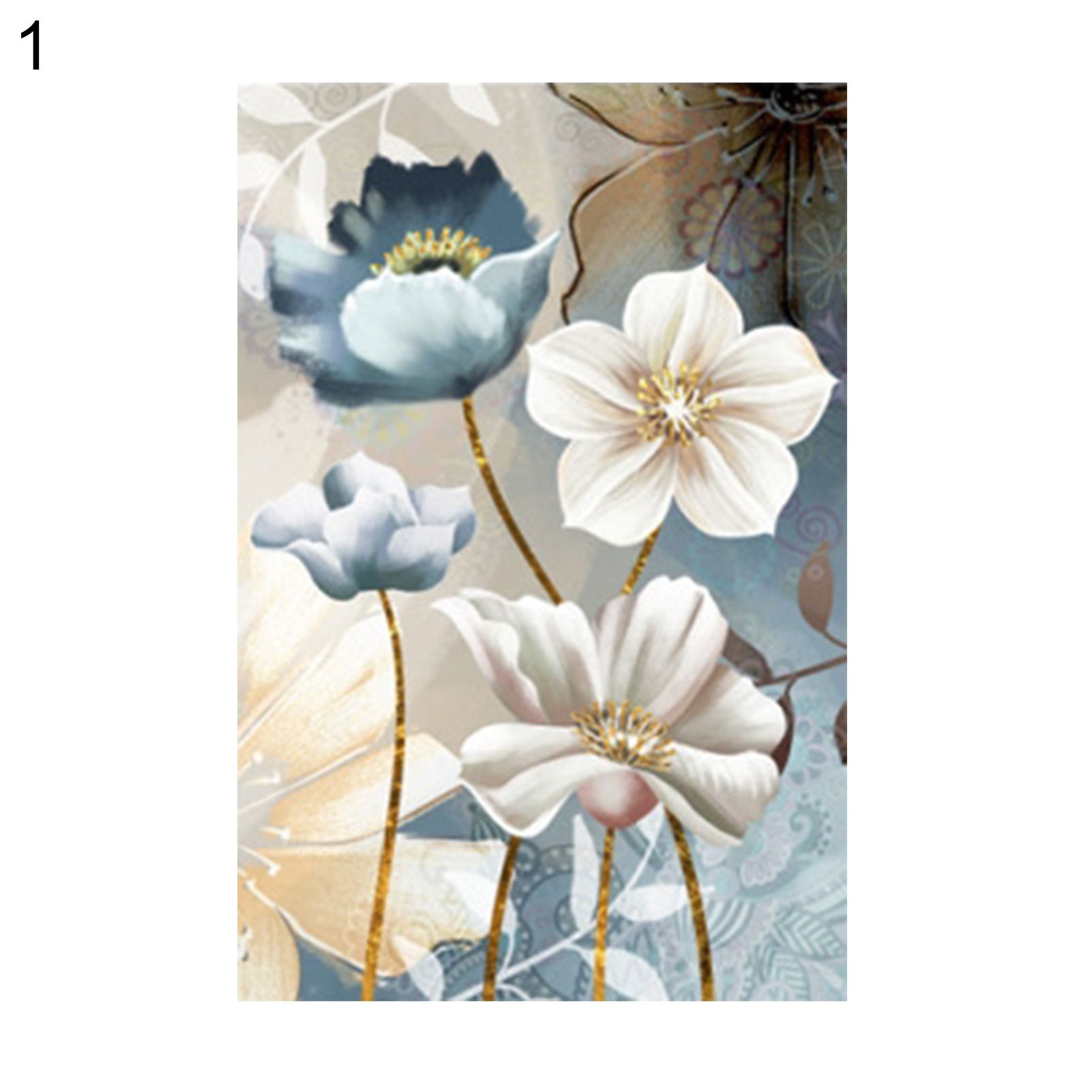 Poetry Modern Flower Design Frameless Painting Decor Wall Art Poster Picture