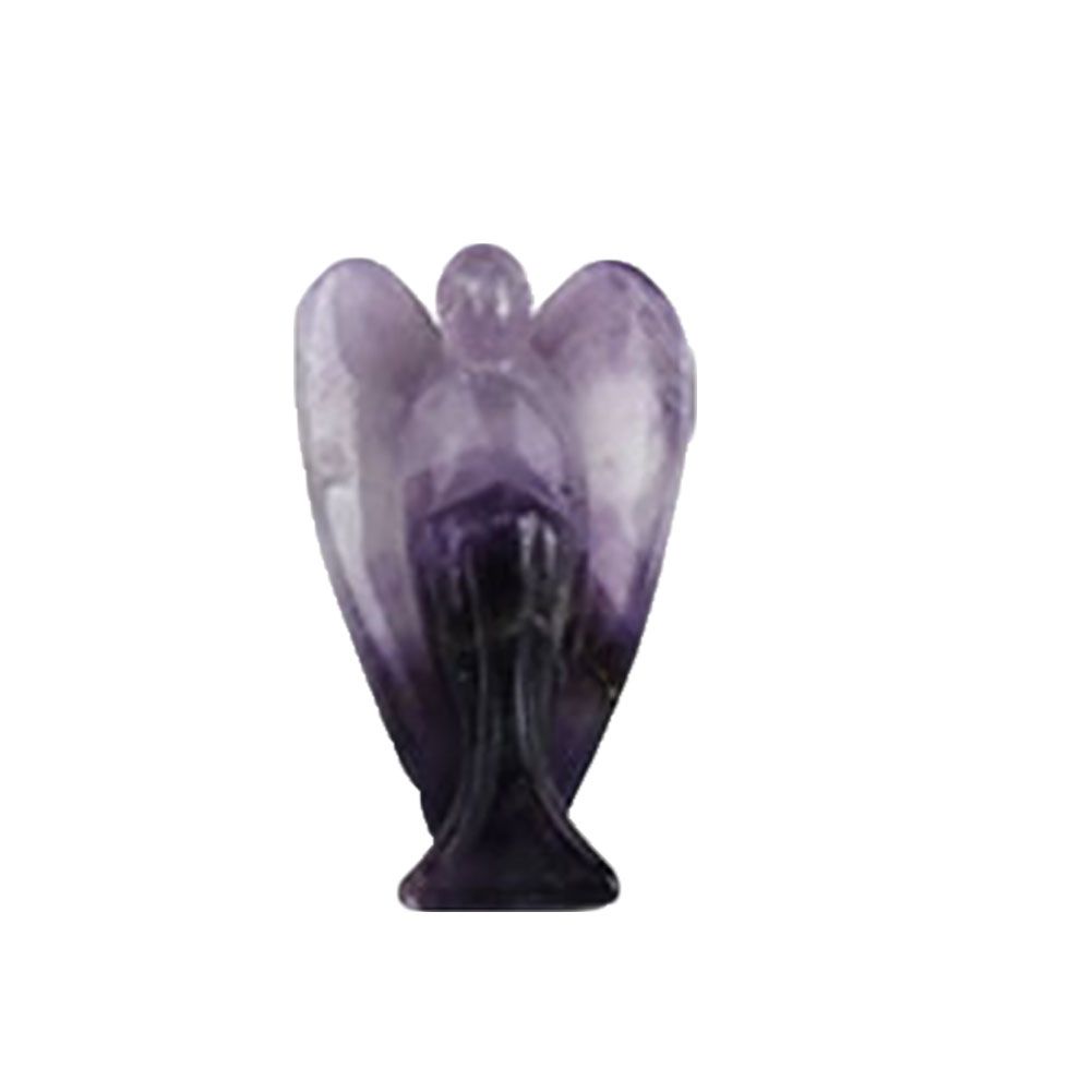 Faux Amethyst Fake Crystal Stone Jewelry Making Pendant Angel Ornament DIY Decor