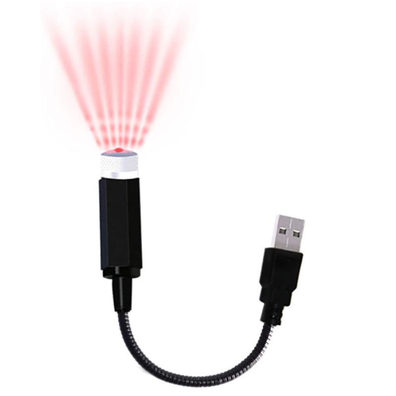 USB Car Roof Star Projector Light LED Interior Lamp, Romantic Decoration Star Lights Night Atmosphere Light