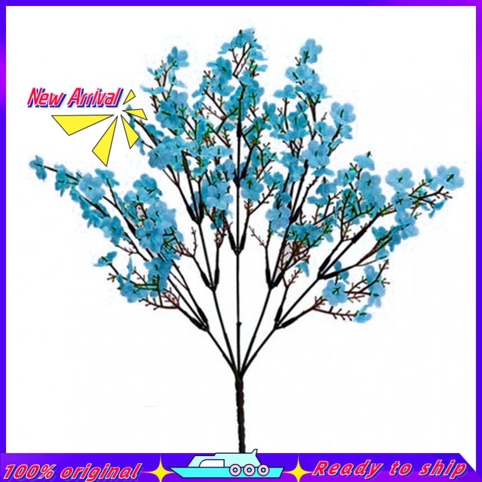 1Pc Simulation Gypsophila Handmade Realistic Faux Silk Flower Lifelike  Babysbreath for Indoor