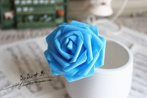 50Pcs DIY Simulation Mini PE Foam Material Rose Flower Head Garland Wedding Party Decoration Artificial Craft Flower Gift 7ZA196