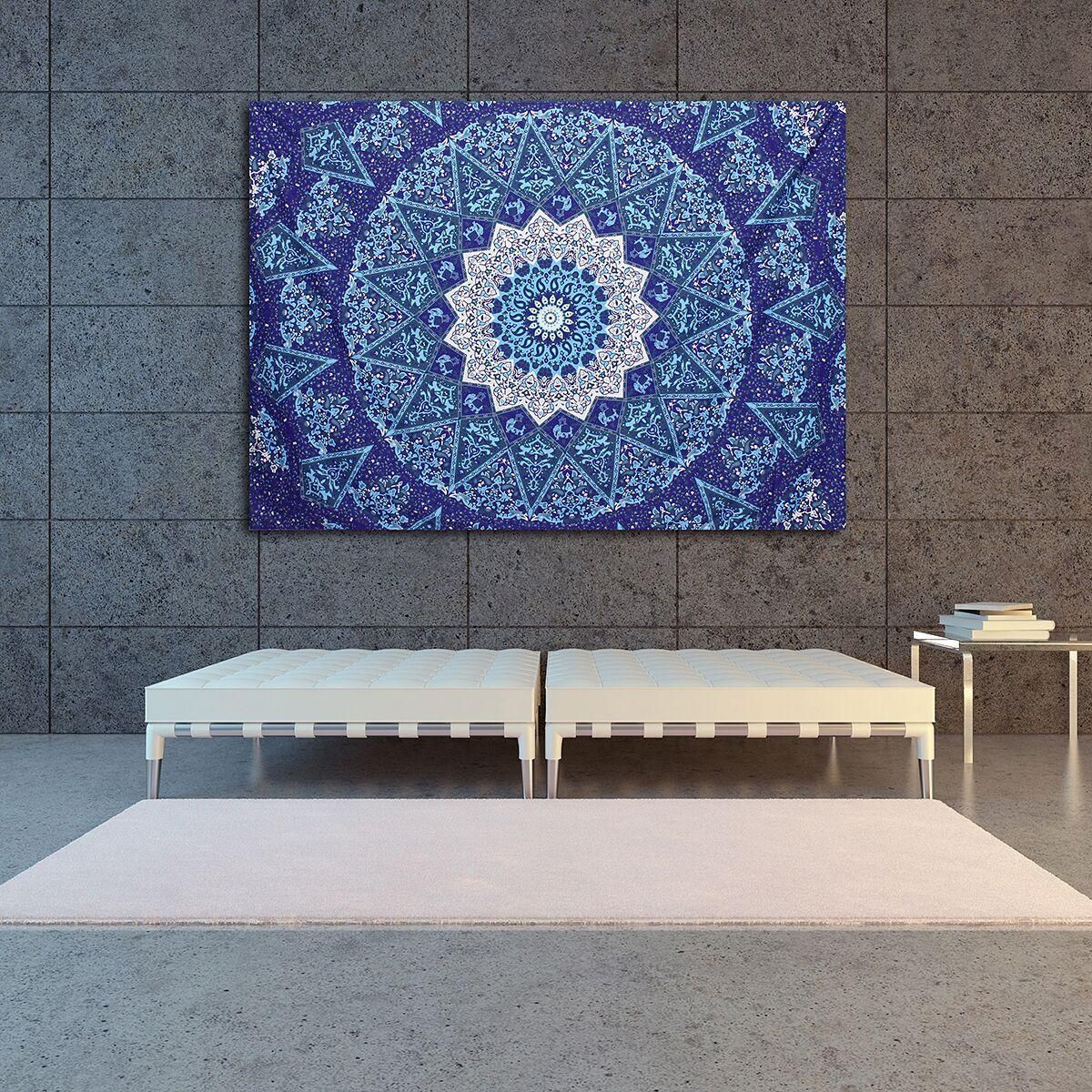 Indian Mandala Tapestry Wall Hanging Twin Hippie Bedspread Bohemian Decor Throw-Global Collection