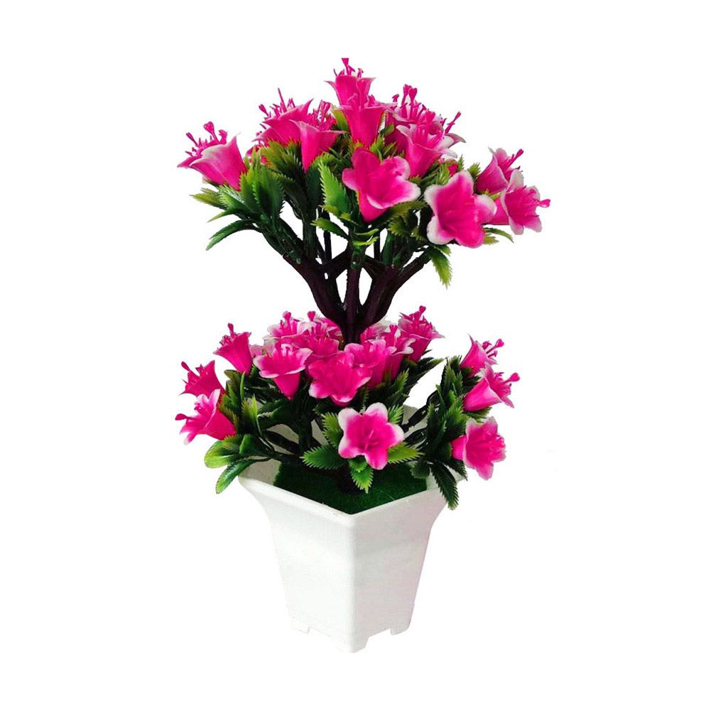 1Pc Artificial Lilium Casa Blanca Flower Wedding Party Home Table Bonsai Decor 