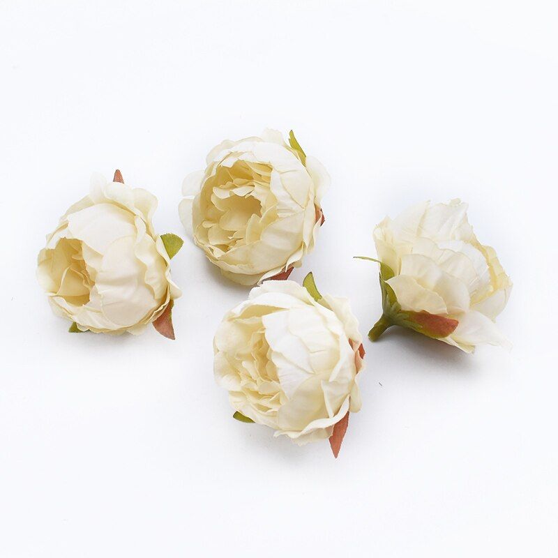 10 Pieces Silk peony flower wall diy handcrafted scrapbook flower diy gifts box home decoration accessories artificial flowers
