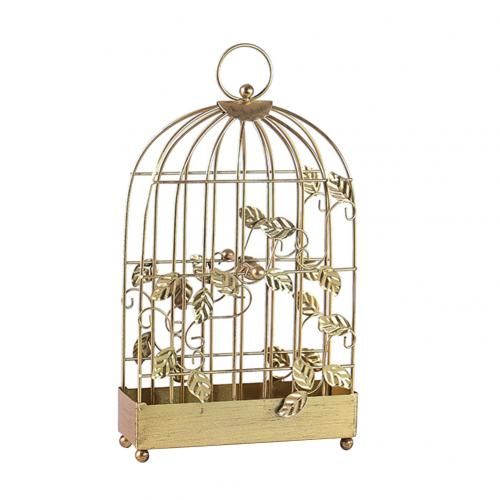 Nordic Style Birdcage Shaped Iron Mosquito Coil Holder Incense Plate Home Decor